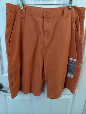 Wrangler Men's Orange Cargo Shorts